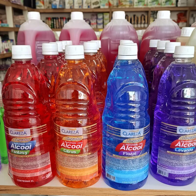 Limpador perfumado com álcool