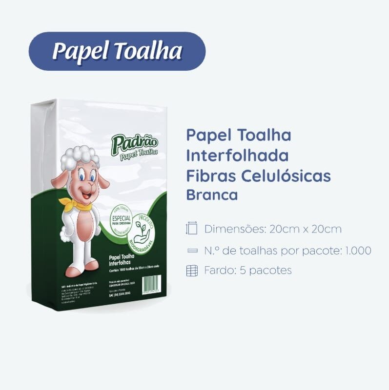 Papel toalha interfolhas
