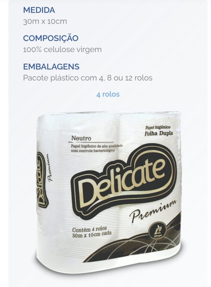 Papel higiênico folha dupla