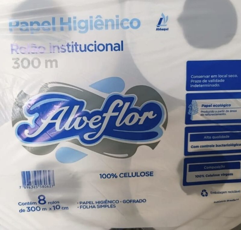 Papel higiênico 300 metros