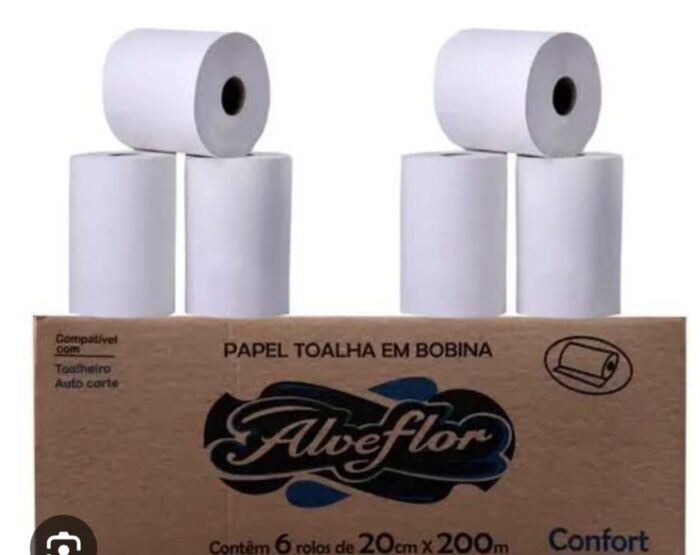 Toalha de papel em bombomna