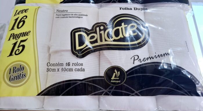 PAPEL HIGIENICO COM 16 ROLO DE 30M